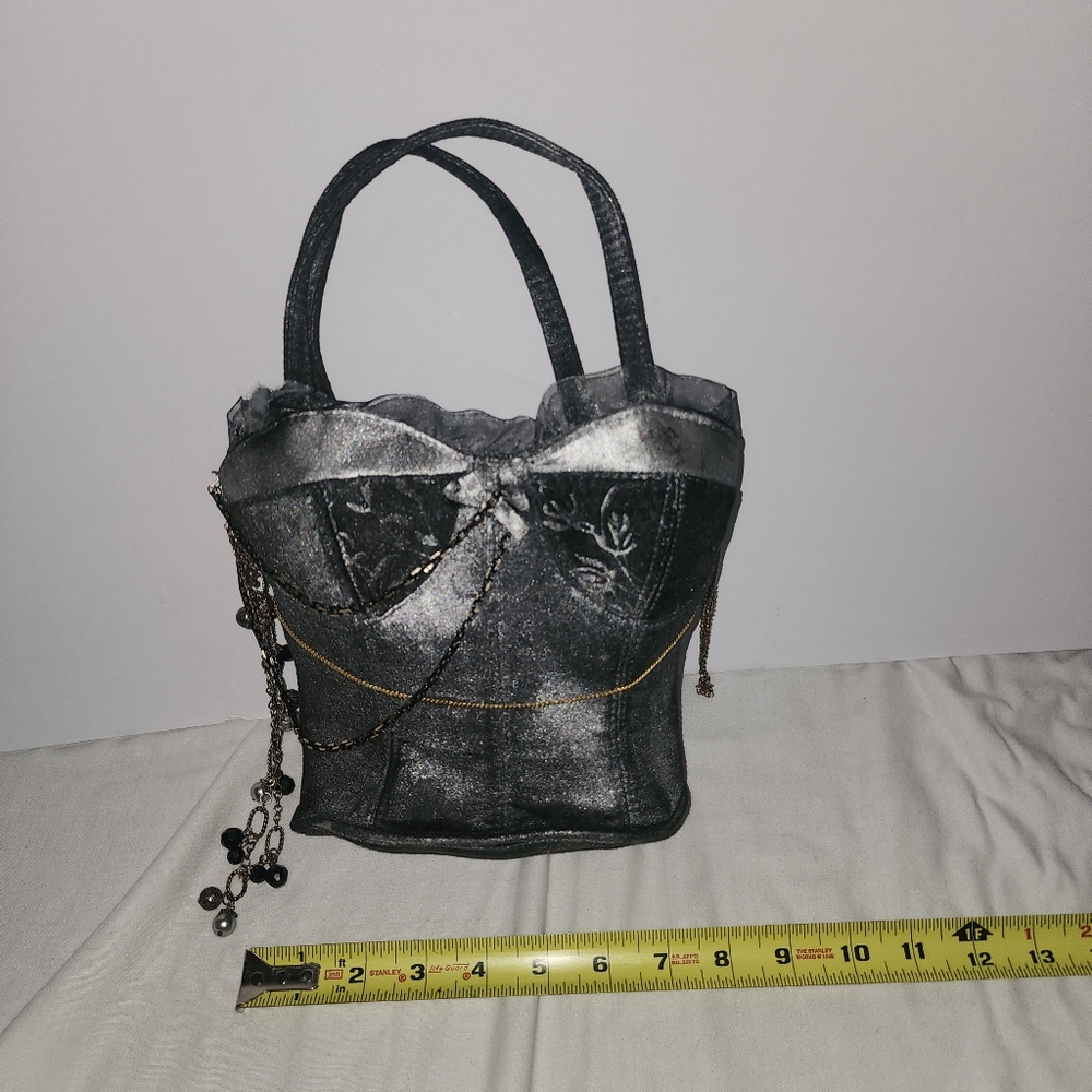 Handmade Steam Punk Style Elegant Silver Women's Handbag